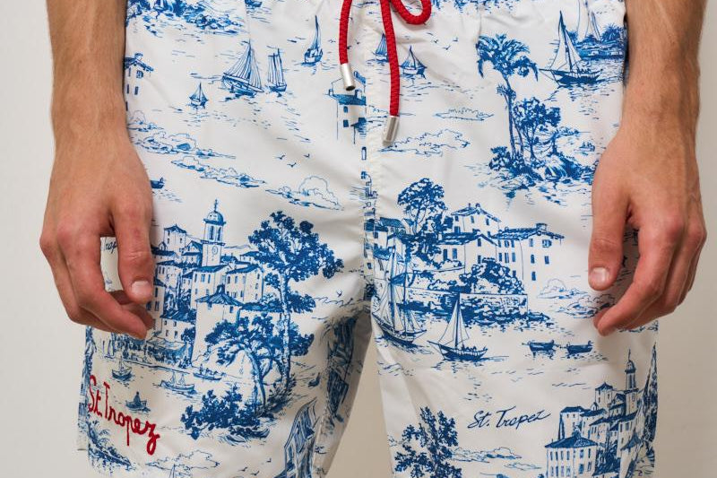 Costume uomo St. Tropez bianco STTROPEZTOILE 01EMB MC2 SAINT BARTH 