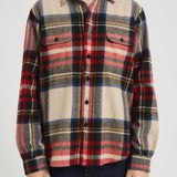 Camicia uomo in flanella a quadri rossa 710981126 001 RALPH LAUREN 