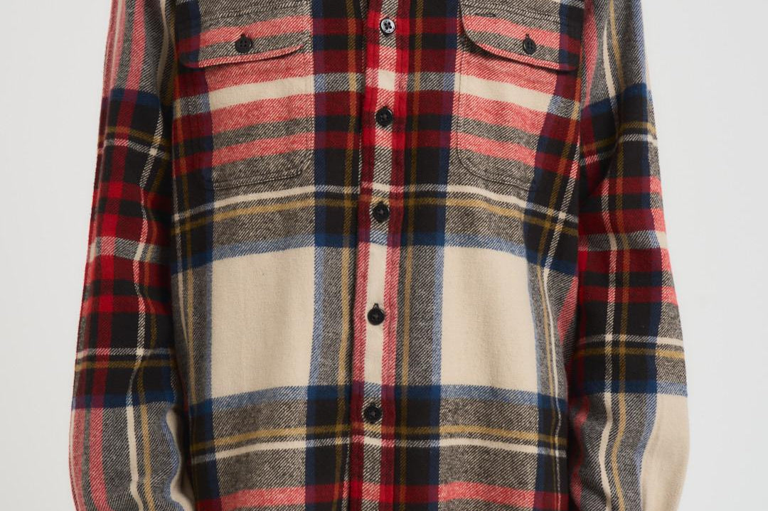 Camicia uomo in flanella a quadri rossa 710981126 001 RALPH LAUREN 