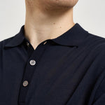Polo uomo in maglia blu notte M060526 151 ACCADEMIE TESSILI 