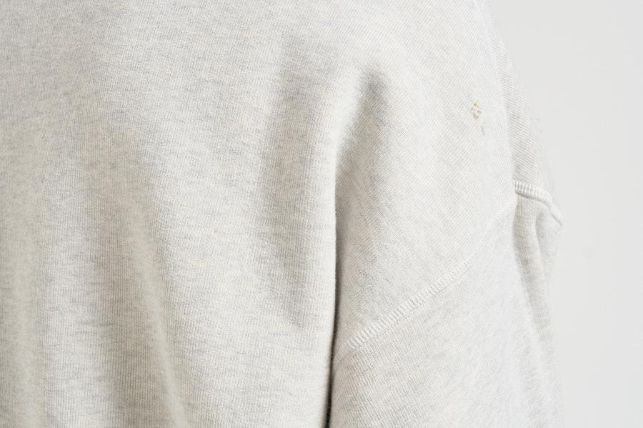 Felpa uomo girocollo grigio chiaro GUP02711 P00241260665 GOLDEN GOOSE 