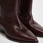 Stivale donna "Duerto" in pelle mogano BO0003FA D3A33S50MY ISABEL MARANT 