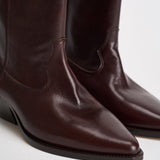 Stivale donna "Duerto" in pelle mogano BO0003FA D3A33S50MY ISABEL MARANT 