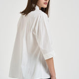 Camicia donna manica a tre quarti bianca L6SK15 A01 LIVIANA CONTI 