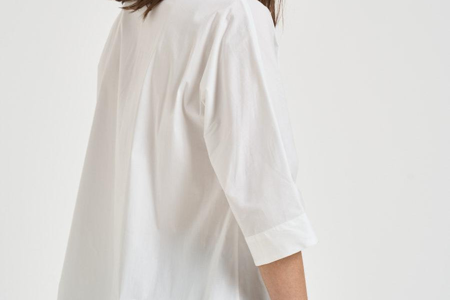 Camicia donna manica a tre quarti bianca L6SK15 A01 LIVIANA CONTI 
