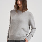 Maglione girocollo donna in cashmere 201726 DOVEGREY LISA YANG 