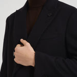 Cappotto uomo doppiopetto blu notte CN23222E CN65601999 LARDINI 