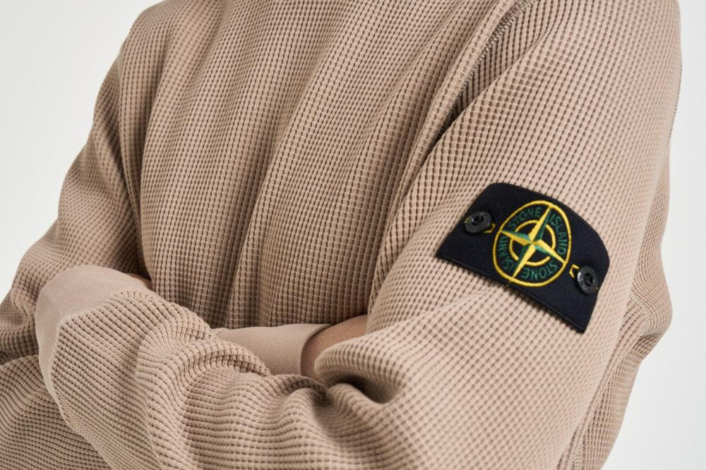 Felpa girocollo nido dape beige 6100056 S0044V009A STONE ISLAND 