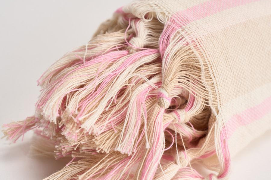 Telo mare Foutas Light rosa e panna FOUTASLIGHTN 02596L MC2 SAINT BARTH 