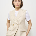 Giacca donna gilet beige 2157 542481 L.B.M. 