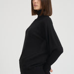 Dolcevita donna in maglia fine nera A23 Y69 LIVIANA CONTI 