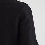 Cappotto donna monopetto nero AE1215 MLK199 HARRIS WHARF LONDON 