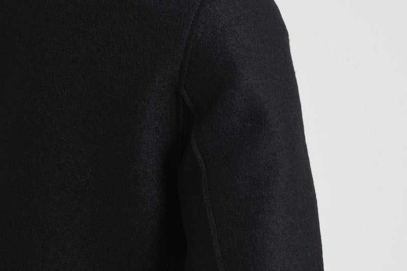 Cappotto donna monopetto nero AE1215 MLK199 HARRIS WHARF LONDON 