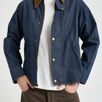 Giacca uomo corto in denim blu MCA1105 IN71 BARBOUR 