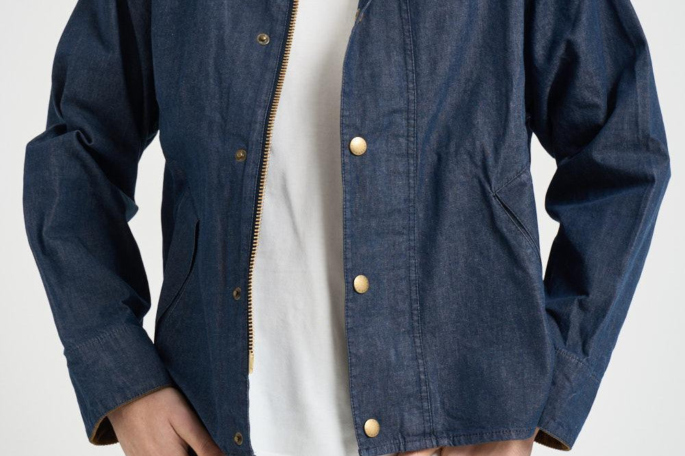 Giacca uomo corto in denim blu MCA1105 IN71 BARBOUR 