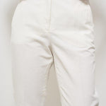 Pantaloni donna a sigaretta bianchi 176832 D6207011 INCOTEX 