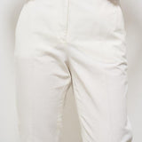 Pantaloni donna a sigaretta bianchi 176832 D6207011 INCOTEX 