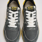 Sneakers uomo Reelwind grigia e gialla WWLM GQ06 AUTRY 