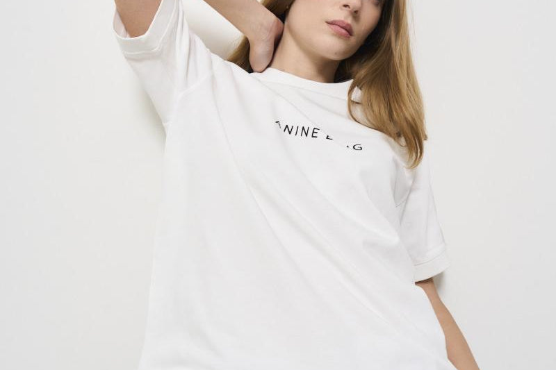 T-shirt donna bianca Jaylin 10280 IVORY ANINE BING 