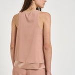 Top donna smanicato rosa E08638 57M PESERICO 