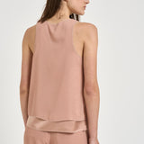 Top donna smanicato rosa E08638 57M PESERICO 