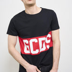 T-shirt uomo girocollo nera B1XM2314JA3 99 GCDS 