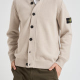 Cardigan uomo con bottoni beige 5100047 S00A3V009A STONE ISLAND 