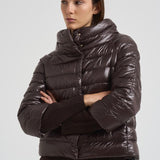 Cappa donna corta in nylon marrone scuro PI0046DIC 8800 HERNO 