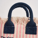 Borsa donna Vanity Mini a righe rosa VANITYMINI 03448L MC2 SAINT BARTH 