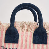 Borsa donna Vanity Mini a righe rosa VANITYMINI 03448L MC2 SAINT BARTH 