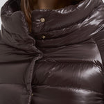 Cappa donna corta in nylon marrone scuro PI0046DIC 8800 HERNO 