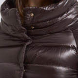 Cappa donna corta in nylon marrone scuro PI0046DIC 8800 HERNO 