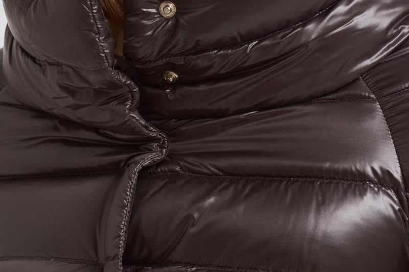 Cappa donna corta in nylon marrone scuro PI0046DIC 8800 HERNO 