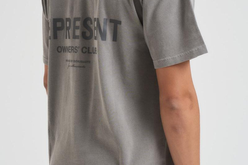 T-shirt uomo girocollo grigia OCM41114 ULTIMATEGREY REPRESENT 