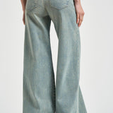 Jeans donna flare D-Akemi 1978 in denim celeste A03624 09N3301 DIESEL 
