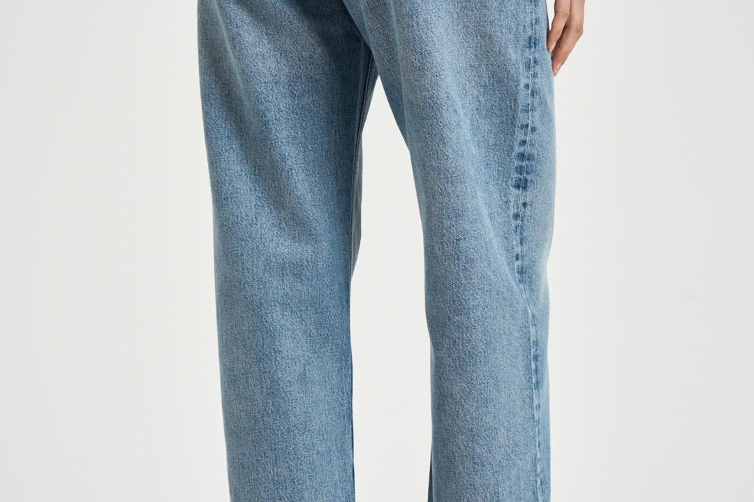 Jeans donna gamba dritta in denim chiaro A317 1885CONCLUSION AGOLDE 
