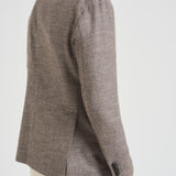 Giacca uomo doppiopetto in lana tortora 1SMC20K C90044T1250 TAGLIATORE 