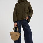 Giubbotto parka donna verde militare PI002106D 7740 HERNO 