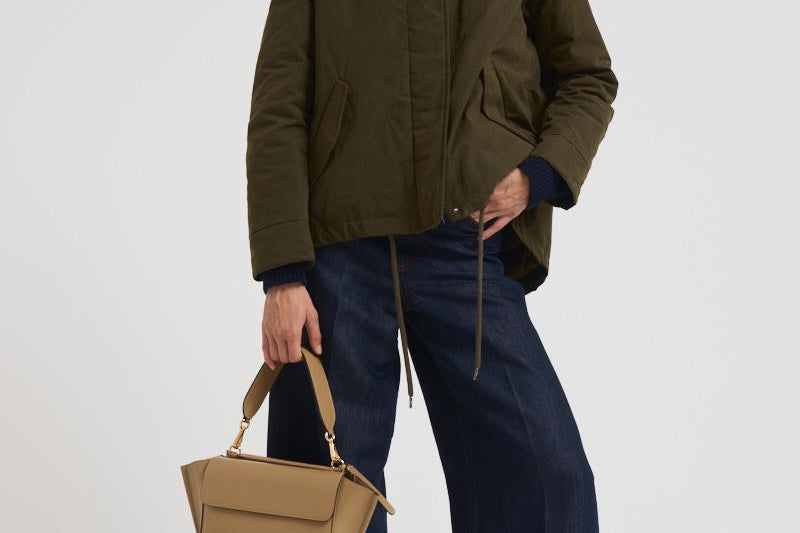 Giubbotto parka donna verde militare PI002106D 7740 HERNO 