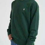 Felpa girocollo uomo verde 710916689 033 RALPH LAUREN 