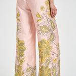 Pantalone donna fantasia floreale rosa TRO0026 PI01 LA DOUBLE J. 