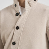 Cardigan uomo con bottoni beige 5100047 S00A3V009A STONE ISLAND 