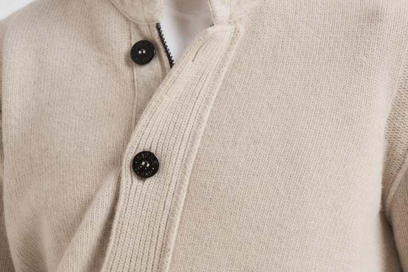 Cardigan uomo con bottoni beige 5100047 S00A3V009A STONE ISLAND 