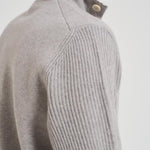 Giacca uomo in maglia grigio chiaro AALKTJT1 AA65015915BC LARDINI 