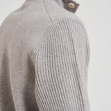 Giacca uomo in maglia grigio chiaro AALKTJT1 AA65015915BC LARDINI 