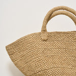 Borsa donna Ela in rafia chiara ELA TEA IBELIV 