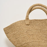 Borsa donna Ela in rafia chiara ELA TEA IBELIV 