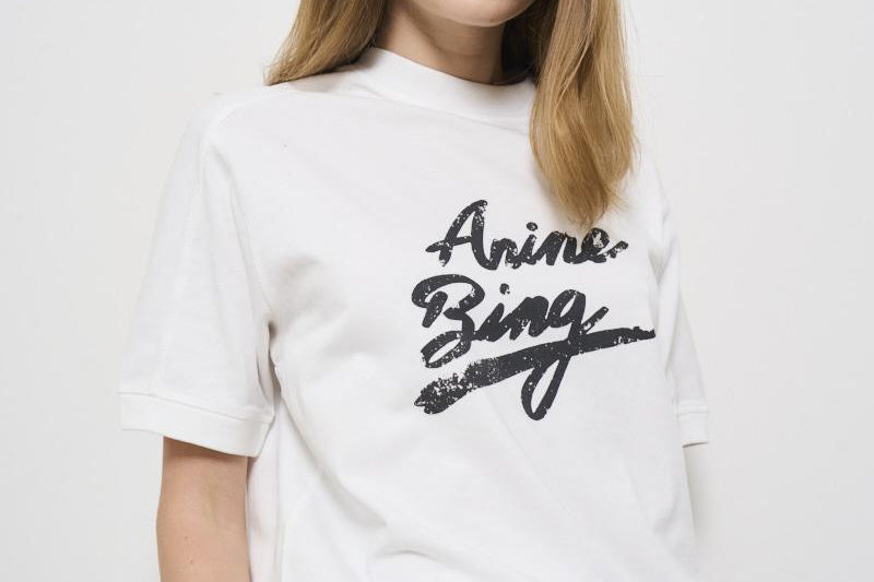 T-shirt donna bianca in cotone Jaylin 10524 IVY1 ANINE BING 