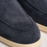 Mocassino uomo in suede blu 3413 VISONEB15 DOUCAL'S 