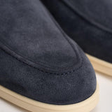 Mocassino uomo in suede blu 3413 VISONEB15 DOUCAL'S 